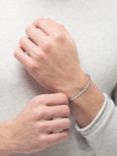 HUGO BOSS Men's Evan Chain Bracelet, Silver