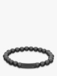 Tommy Hilfiger Men's Onyx Beaded Bracelet, Black