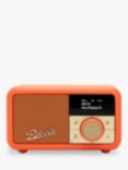 Roberts Revival Petite 2 DAB/DAB+/FM Bluetooth Portable Digital Radio with Alarm, Pop Orange
