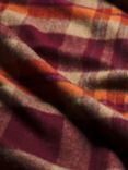 Piglet in Bed Cabin Wool Blanket, L220 x W140cm, Berry