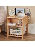 Great Little Trading Co Croft Storage Bedside Table, Natural