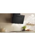 Neff N50 D65IFN1S0B 60cm Angled Chimney Cooker Hood, Black