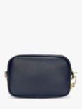 Apatchy The Mini Tassel Leather Crossbody Phone Bag, Navy