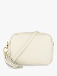Apatchy Leather Crossbody Bag, Stone
