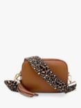 Apatchy Cheetah Strap Leather Crossbody Bag