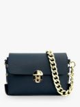 Apatchy The Bloxsome Chain Strap Leather Cross Body Bag, Navy