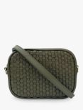 Apatchy The Penelope Woven Leather Camera Bag, Olive Green