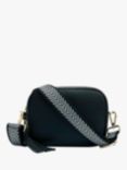 Apatchy Chevron Strap Leather Cross Body Bag