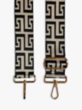 Apatchy Maze Print Handbag Strap, Black/Stone