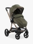 egg3 Pushchair, Carrycot & Accessories with Egg Shell Car Seat and Base Luxury Bundle, Hunter Green