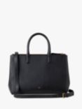 Mulberry M Zipped Micro Classic Grain Leather Top Handle Bag, Black