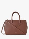 Mulberry M Zipped Micro Classic Grain Leather Top Handle Tote Bag, Bright Oak