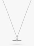 Orelia Dainty T-Bar Knot Detail Pendant Necklace