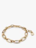 UNOde50 Alien Oval Link Chain Bracelet, Gold