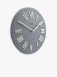 Jones Clocks Strand Roman Numeral Analogue Wall Clock, 30cm, French Navy