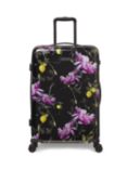 Ted Baker Citrus Bloom Moulded Shell Medium Trolley Case, Black/Multi