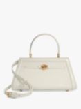 Dune Dante Top Handle Croc Effect Bag, White