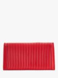 Dune Serenities Pleated Clutch Bag, Red