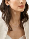 Skagen Wave Glass Stud Earrings