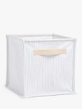 Great Little Trading Co Canvas Storage Cube, Blue Stripe
