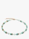 COEUR DE LION GeoCUBE® Iconic Mono Necklace, Gold/Green