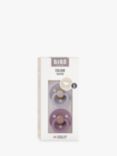 BIBS Colour Anatomical Baby Soothers, Pack of 2, Size 2, Grey/Mauve