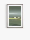 John Lewis Ulyana Hammond 'Aura' Framed Print & Mount, 60 x 41cm, Green/Grey