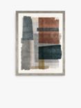 John Lewis Sabrina Roscino 'Skimming Shapes' Framed Print, Set of 2, 60 x 30cm, Blue/Multi