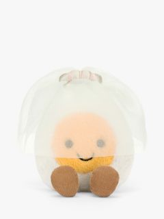 Jellycat Amuseable Boiled Egg Bride Soft Toy, White