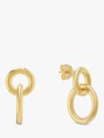 Auree Kelso Interlinking Loop Earrings, Gold