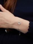 Auree Barcelona Birthstone Sterling Silver Bracelet, Crystal - April