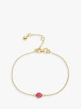Auree Hampton Gold Vermeil Bracelet, Gold/Ruby