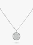 Auree Barcelona Birthstone Sterling Silver Necklace, Moonstone - June