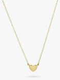 Auree Verona Full Heart Pendant Necklace, Gold