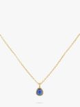 Auree Hampton Gold Vermeil Pendant Necklace, Gold/Sapphire
