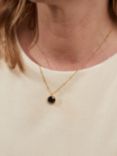 Auree Barcelona Personalised Birthstone Gold Vermeil Beaded Pendant Necklace