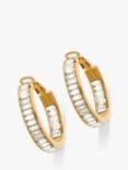 Emma Holland Baguette Crystal Clip-On Earrings, Gold