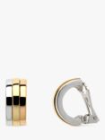 Emma Holland Mixed Metal Curve Clip-On Earrings, Multi