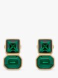 Emma Holland Crystal Clip-On Earrings, Green