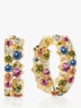 Sif Jakobs Jewellery Multi Coloured Hoop Earrings, Gold/Multi