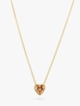Sif Jakobs Jewellery Amorino Cubic Zirconia Heart Pendant Necklace, Gold
