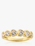 Sif Jakobs Jewellery Amorino Cubic Zirconia Heart Ring, Gold