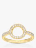Sif Jakobs Jewellery Cubic Zirconia Circle Ring, Gold