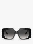Jimmy Choo JC5006U Women's Square Sunglasses, Black