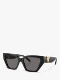 Tiffany & Co TF4218 Women's Squared Cat Eye Sunglasses, Black