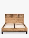 Julian Bowen Bali Bookcase Bed Frame, Double, Oak