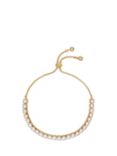 Ted Baker Perrmel Pearl Adjustable Tennis Bracelet, Gold/Pearl