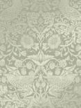 William Morris At Home Strawberry Thief Fibrous Wallpaper, 124237