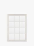 Gallery Direct Indio Beaded Wood Frame Window Wall Mirror, 120 x 95cm
