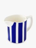Spode Steccato Bold Stripe Earthenware Milk Jug, 280ml, Blue/White